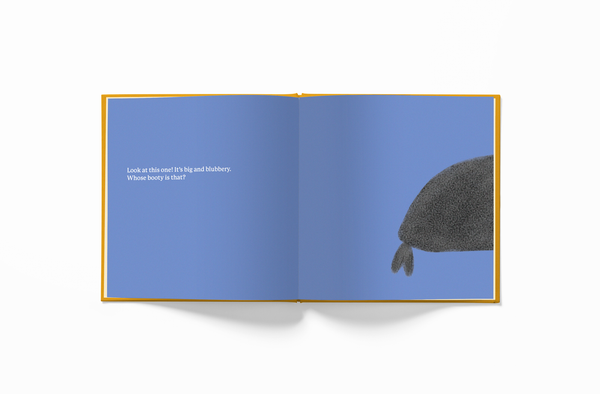 Inner page of Fifty Two World (52 World) book Whose Booty is That? walrus booty in English